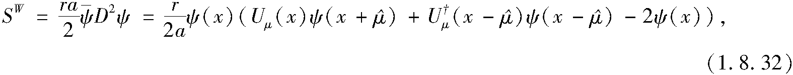 1.8.3 格點(diǎn)上的費(fèi)米子作用量